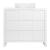 Comoda Childhome Quadro White 100x55x89 cm cu masa de infasat, MDF Alb