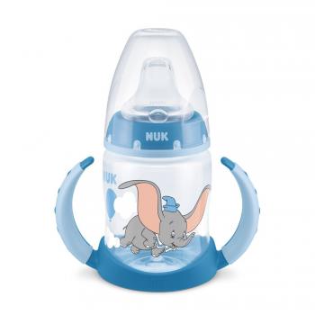 Biberon Nuk First Choice PP 150 ml cu Toarte si Tetina de Invatare Disney Dumbo 6-18 luni