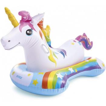 Saltea gonflabila, intex, ride-on, unicorn, 163 x 86 cm, 57552