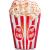 Saltea gonflabila pentru plaja, popcorn, intex, 178 × 124 cm, 58779