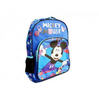 Ghiozdan ergonomic scolar, baieti clasele 0-i, mickey mouse, albastru-multicolor, pigna, mkrs1942-1