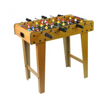 Joc masa de fotbal din lemn, pentru copii, 69 x 36.5 x 62 cm, leantoys, 9446
