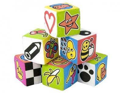 Set De 6 Cuburi Educationale Pentru Bebelusi - Miniland
