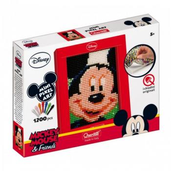 Joc Creativ Mini Pixel Art Quercetti Tablou Mickey Mouse 1200 Piese