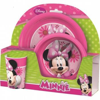 Set 2 Farfurii Si Pahar Bbs Minnie Mouse