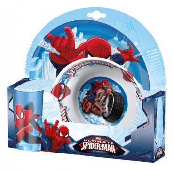 Set 2 Farfurii Si Pahar Pentru Copii Bbs Spiderman