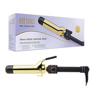 Ondulator Hot Tools Gold Curling, 38 mm, placat cu aur, Pro Signature, HTIR1577UKE