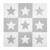 Salteluta de joaca 180 x 180 cm ricokids 7502 - gri cu stele