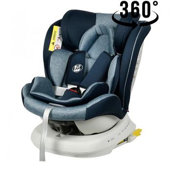 Scaun Auto Tweety Plus DELUXE BUF BOOF Blue cu Isofix rotativ 360 grade 0 36 kg