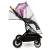 Lionelo - Carucior sport Riya, De la nastere, Cu accesorii, Cu sezut reversibil, 0- 15 kg, Roz/Violet