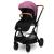 Lionelo - Carucior sport Riya, De la nastere, Cu accesorii, Cu sezut reversibil, 0- 15 kg, Roz/Violet