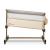 Lionelo - Patut co-sleeper Leonie Sand Cu sistem de leganare, 83x50 cm, Bej