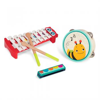 Set 3 instrumente muzicale din lemn b.toys