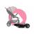 Lionelo - Carucior sport Zoey, De la nastere, Cu accesorii, Cadru din aluminiu, 0- 15 kg, Roz