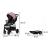 Lionelo - Carucior sport Zoey, De la nastere, Cu accesorii, Cadru din aluminiu, 0- 15 kg, Roz