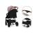 Lionelo - Carucior sport Zoey, De la nastere, Cu accesorii, Cadru din aluminiu, 0- 15 kg, Roz