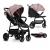 Lionelo - Carucior sport Zoey, De la nastere, Cu accesorii, Cadru din aluminiu, 0- 15 kg, Roz