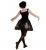 Costum balerina schelet fetita - 5 - 7 ani / 128 cm