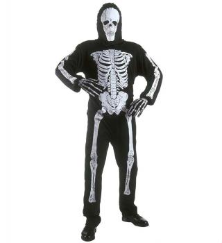 Costum schelet skeleton copii - 8 - 10 ani / 140 cm
