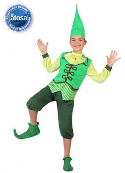 Costum elf verde baieti - 8 - 10 ani / 140 cm