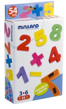 Numere Magnetice Miniland 54 Buc