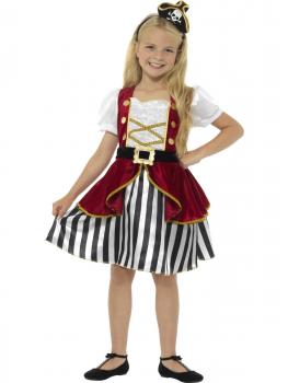 Costum pirat fete deluxe - 7 - 8 ani / 134 cm