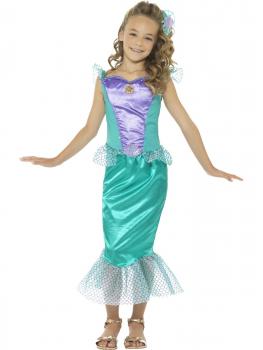 Costum sirena turcoaz - 5 - 6 ani / 120 cm