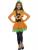 Costum dovleac fata halloween - 5 - 6 ani / 120 cm