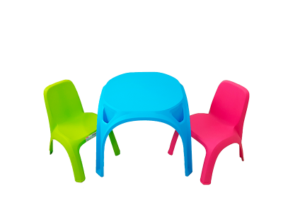 Set masa+2 scaunele cu spatar copii keter