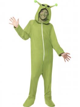 Costum extraterestru verde copii - 7 - 8 ani / 134 cm