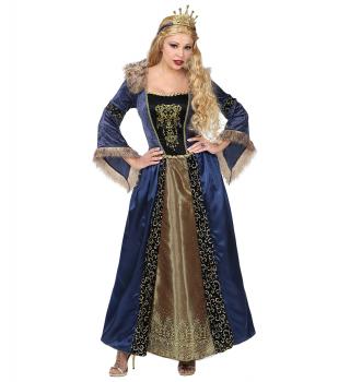 Costum regina medievala adult premium - s   marimea s