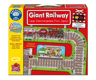 Puzzle Gigant De Podea Cale Ferata (26 Piese) Giant Railway