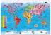 Puzzle Si Poster Harta Lumii (limba Engleza 150 Piese) World Map Puzzle & Poster