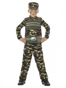 Costum soldat armata copii - 10 - 11 ani / 150 cm