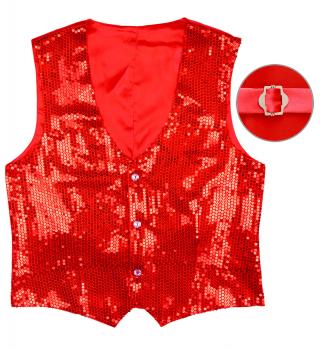 Vesta rosie paiete - xl   marimea xl