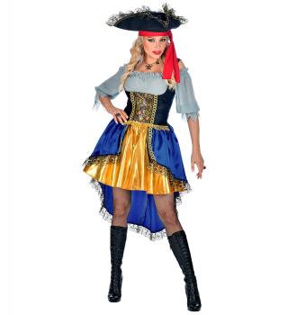 Costum capitan pirat femei - m   marimea m