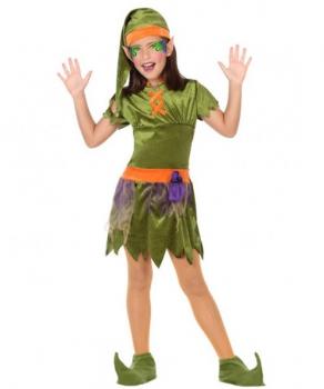 Costum elf goblin fete - 5 - 7 ani / 128 cm