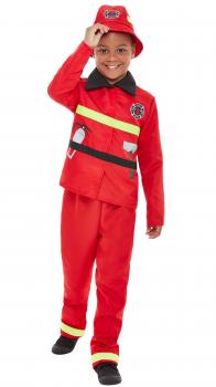 Costum pompier copii - 3 - 4 ani / 110 cm