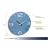 Ceas de perete colorat, analog, creat de designer, model contour, albastru, tfa 60.3047.14
