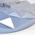 Ceas geometric de precizie, analog, de perete, creat de designer, model diamond, albastru metalic, tfa 60.3063.06
