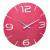 Ceas de perete colorat, analog, creat de designer, model contour, roz, tfa 60.3047.12