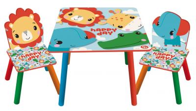 Set masuta si 2 scaunele Fisher Price, Happy Day