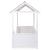 Pat Casuta Childhome cu protectii laterale 70x140 cm Lemn Alb