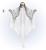 Decor grim reaper alb 61 cm