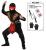 Costum ninja copii kombat rosu - 8 - 10 ani / 140 cm