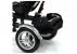 Tricicleta cu pedale pentru copii, cu scaun rotativ, negru, leantoys, 2602