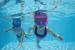 Set snorkeling pentru scufundari, cu laba de inot copii, bestway, 25039, roz