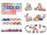 Set oras tip puzzle, din lemn pentru copii, blocuri cu numere si litere, 162 buc, leantoys, 9829