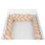 Aparatoare laterala pat Bumper impletit YappyGum, din tricot, YappyKids, 240 cm, Beige