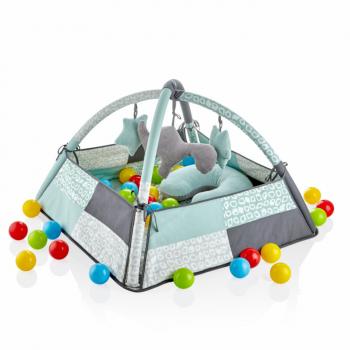 Centru de joaca cu bile babyjem toy ball play mat (culoare: verde)